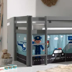 Kinderhochbetten|Kinderbetten*Pharao24 Kinder Halbhochbett Potriwa