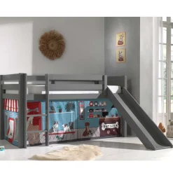 Kinderhochbetten|Kinderbetten*Pharao24 Kinder Halbhochbett Vimanco