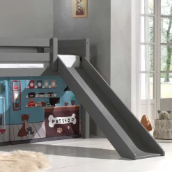 Kinderhochbetten|Kinderbetten*Pharao24 Kinder Halbhochbett Vimanco