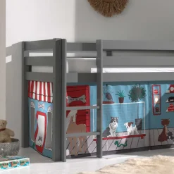 Kinderhochbetten|Kinderbetten*Pharao24 Kinder Halbhochbett Vimanco