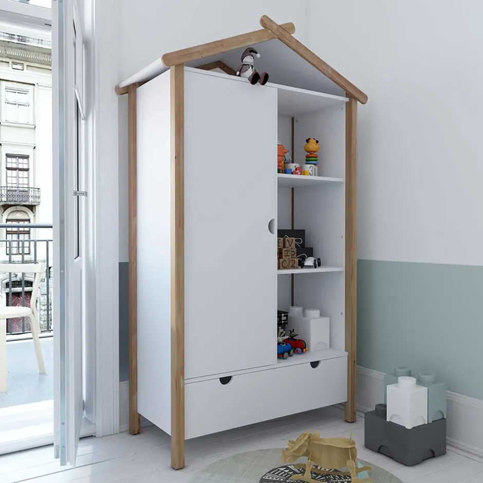 Kinderzimmerschränke*Pharao24 Kinder Kleiderschrank Ruthian
