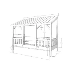 Kinderbetten*Pharao24 Kinderbett Japanna