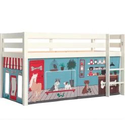 Kinderhochbetten|Kinderbetten*Pharao24 Kinderzimmer Halbhochbett Mint