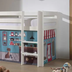 Kinderhochbetten|Kinderbetten*Pharao24 Kinderzimmer Halbhochbett Mint