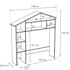 Pharao24 Kinderzimmer Regal Ruthian><noscript><img width=