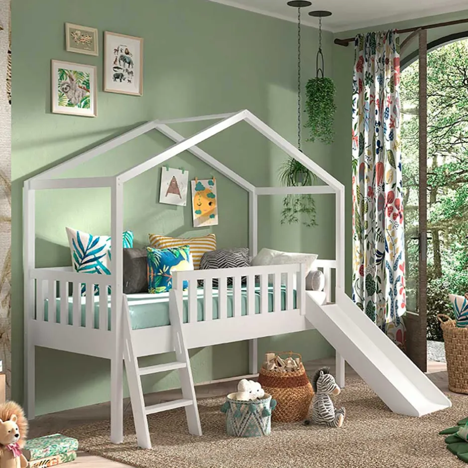 Kinderbetten|Kinderhochbetten*Pharao24 Kinderzimmerbett in Hausform Levirenas