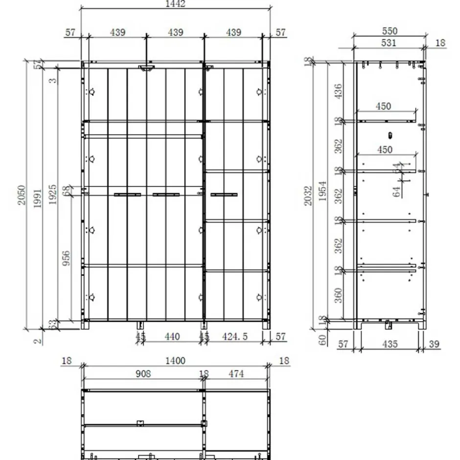 Pharao24 Kinderzimmerkomplettset Demossa>Kinder Kinderzimmer Sets