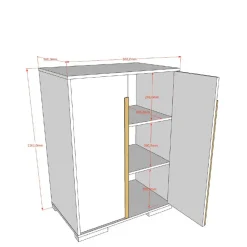 Wäscheschrank*Pharao24 Kinderzimmerschrank Ostoro