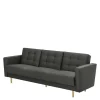 Polstermöbel|3 Sitzer Sofa*Pharao24 Klappcouch Anthrazit Loytima