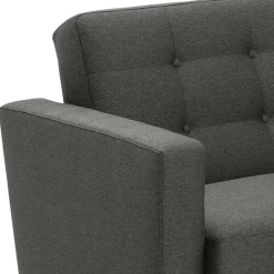 Polstermöbel|3 Sitzer Sofa*Pharao24 Klappcouch Anthrazit Loytima