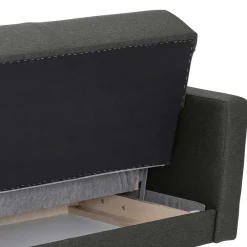 Polstermöbel|3 Sitzer Sofa*Pharao24 Klappcouch Anthrazit Loytima