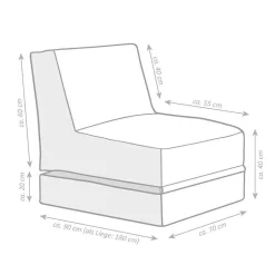 Polstermöbel|Wohnzimmer Sessel*Pharao24 Klappsessel Zusanna