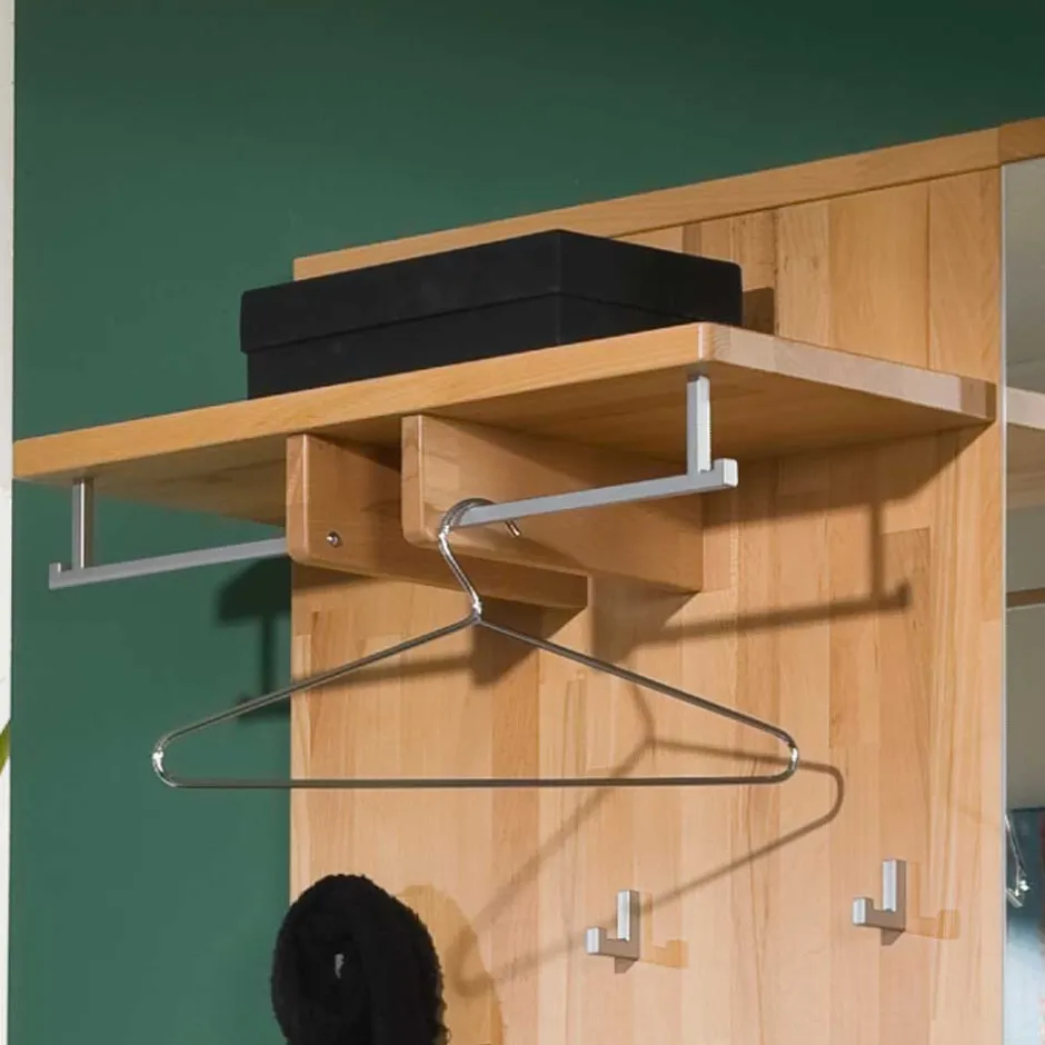 Massivholz Garderoben|Garderoben Paneele*Pharao24 Kleiderpaneel Charismon