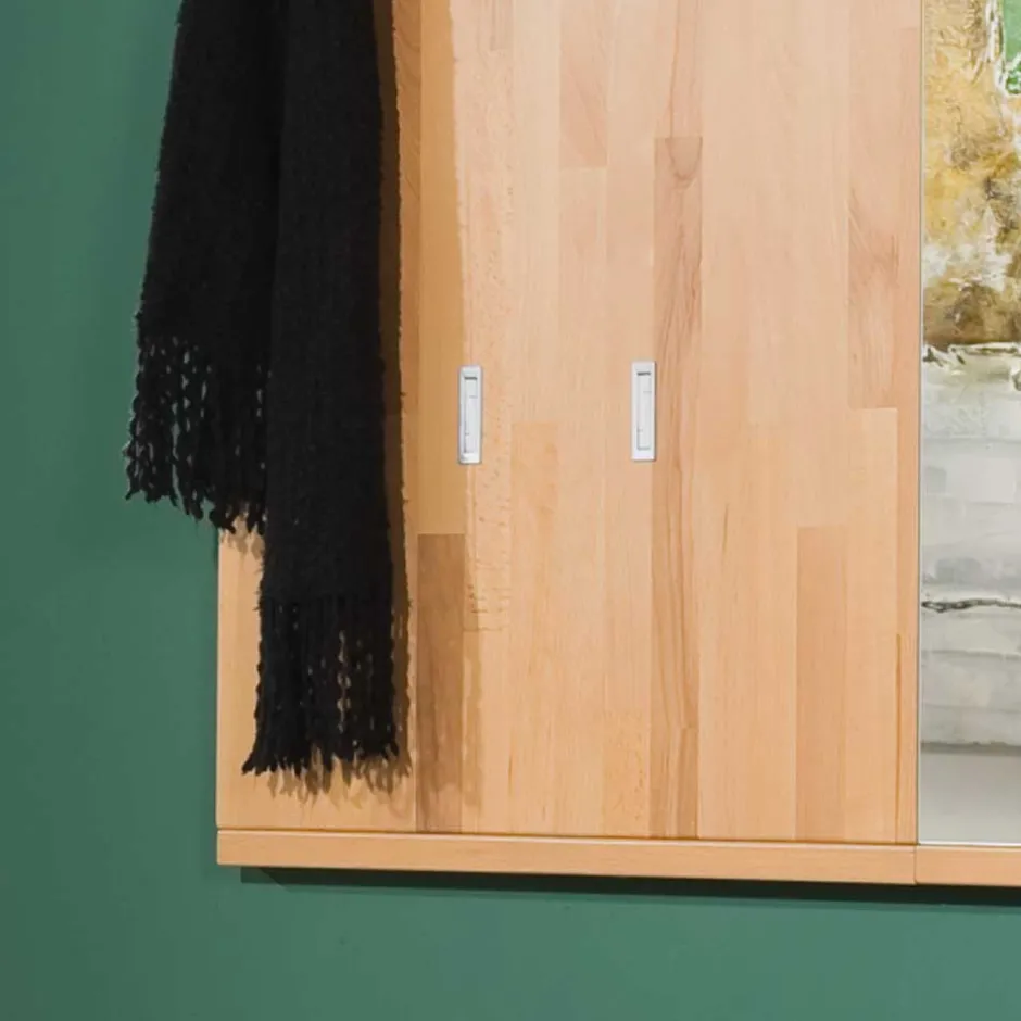 Massivholz Garderoben|Garderoben Paneele*Pharao24 Kleiderpaneel Charismon