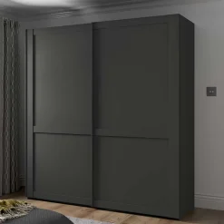 Pharao24 Kleiderschrank 2 Schiebetüren Hierro><noscript><img width=