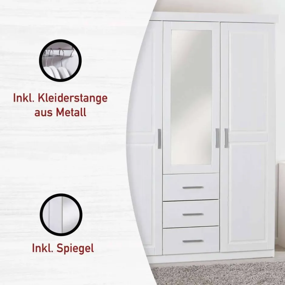 Pharao24 Kleiderschrank Aloisi> Drehtürenschränke|Massivholz Kleiderschränke