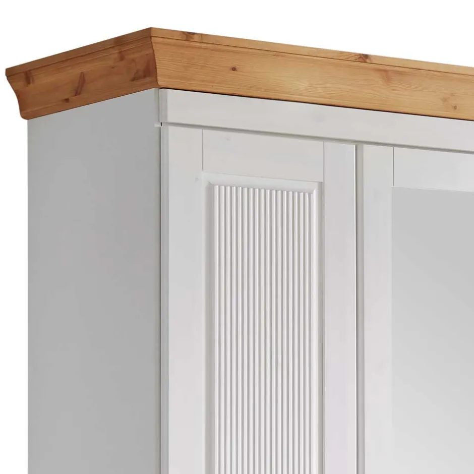 Pharao24 Kleiderschrank Bazna> Massivholzmöbel|Drehtürenschränke