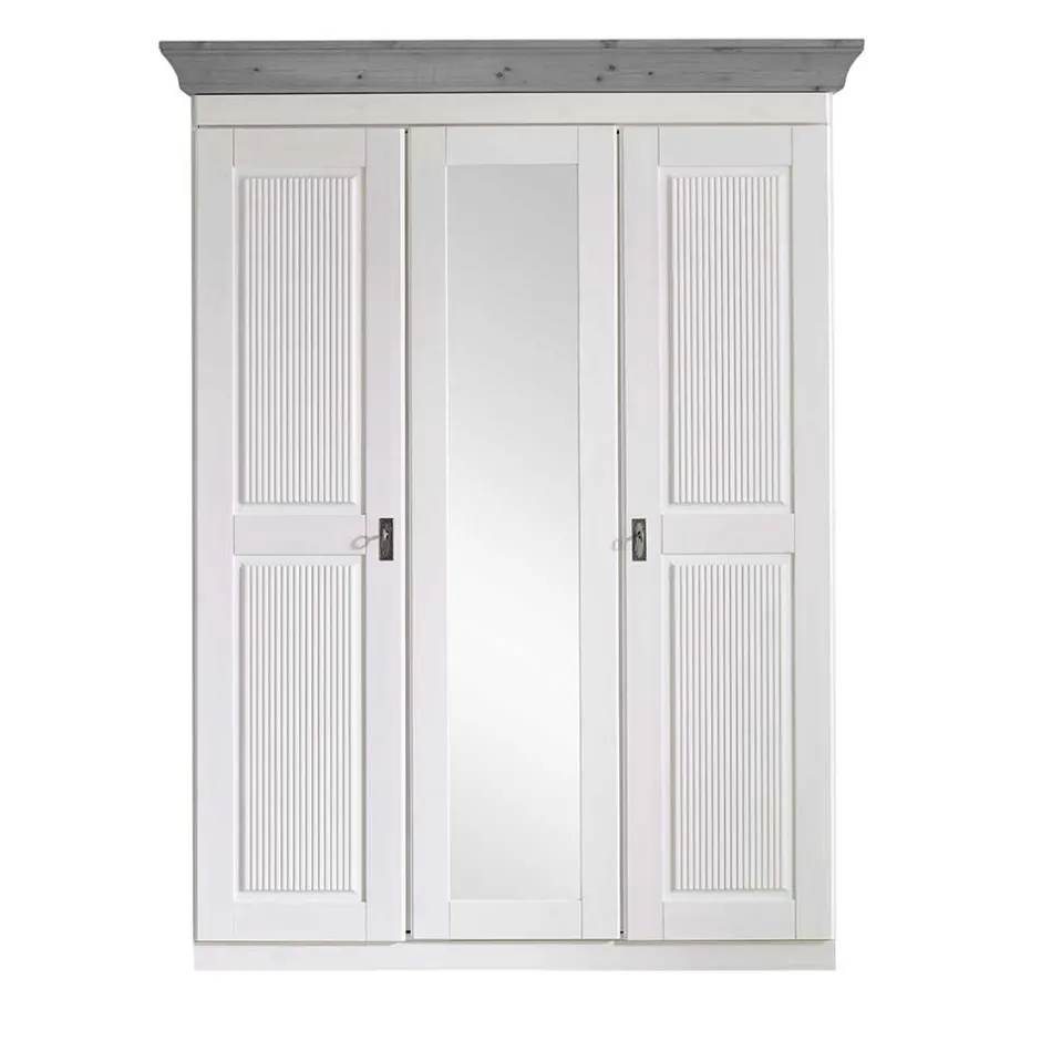 Pharao24 Kleiderschrank Benfitas> Drehtürenschränke|Massivholz Kleiderschränke