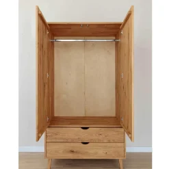 Drehtürenschränke|Massivholz Kleiderschränke*Pharao24 Kleiderschrank Holz Arora