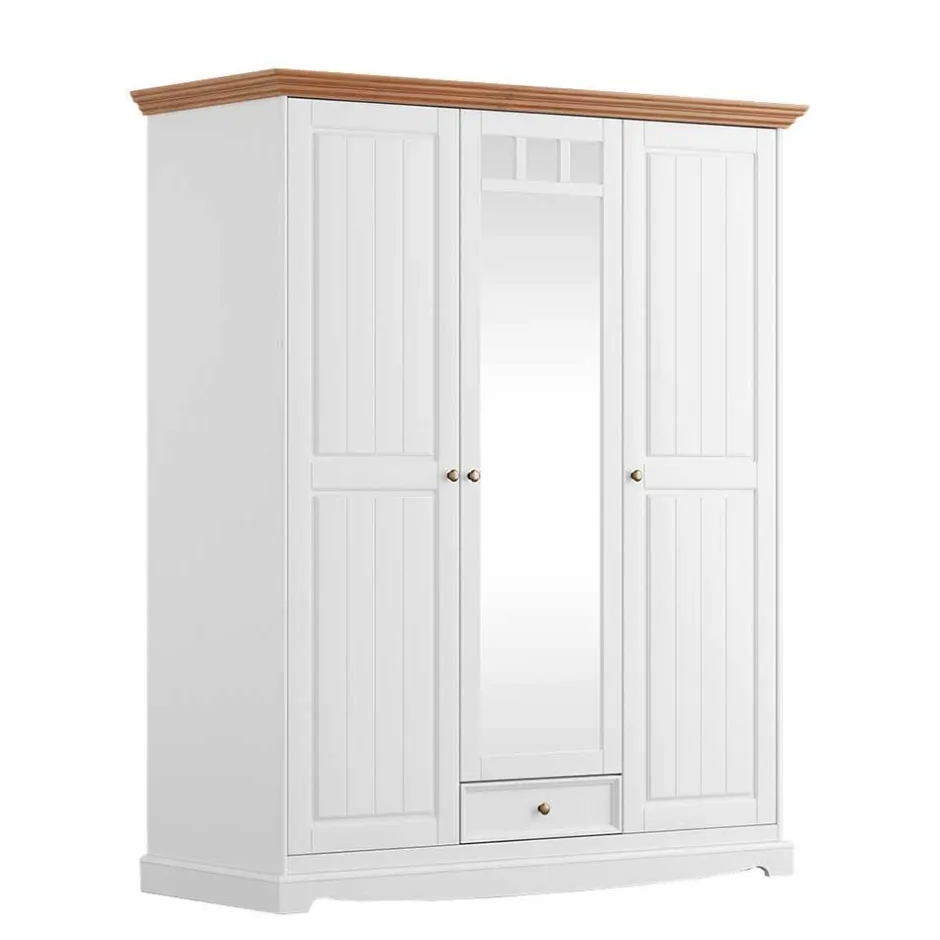 Massivholz Schränke|Kleiderschränke*Pharao24 Kleiderschrank Holz Corao