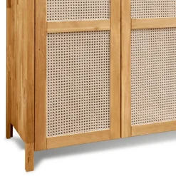 Massivholzmöbel|Drehtürenschränke*Pharao24 Kleiderschrank Holz Felictas