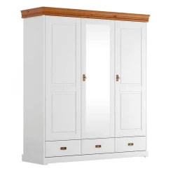 Pharao24 Kleiderschrank Limita> Massivholzmöbel|Drehtürenschränke