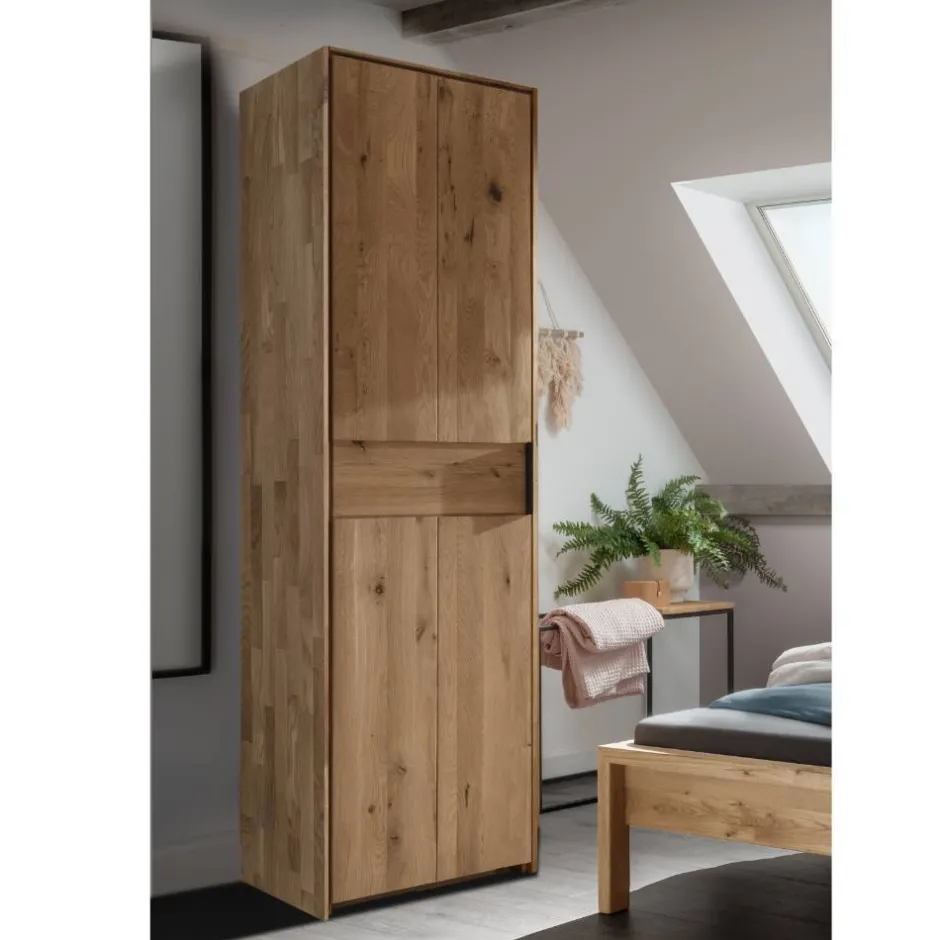 Pharao24 Kleiderschrank Massivholz schmal Snoba> Massivholz Kleiderschränke