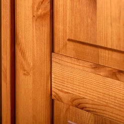 Massivholzmöbel|Drehtürenschränke*Pharao24 Kleiderschrank Massivholz Kiefer Rovert