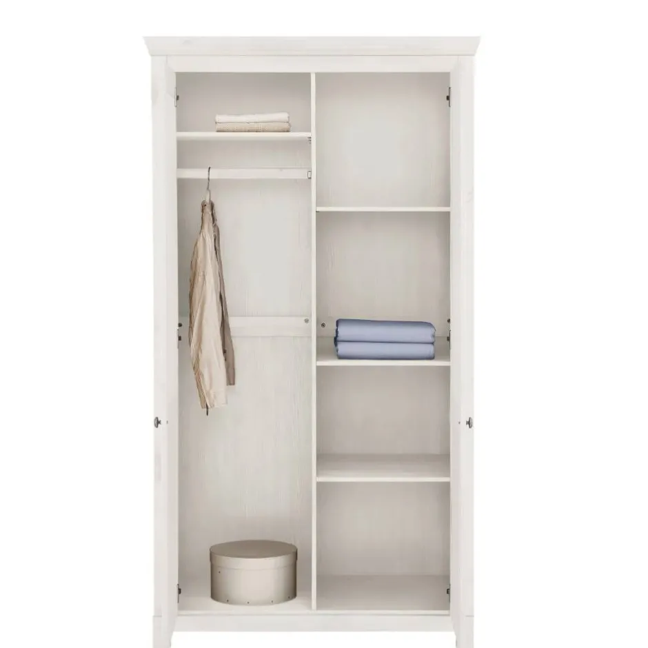 Pharao24 Kleiderschrank Massivholz Alejandro> Drehtürenschränke|Massivholz Kleiderschränke