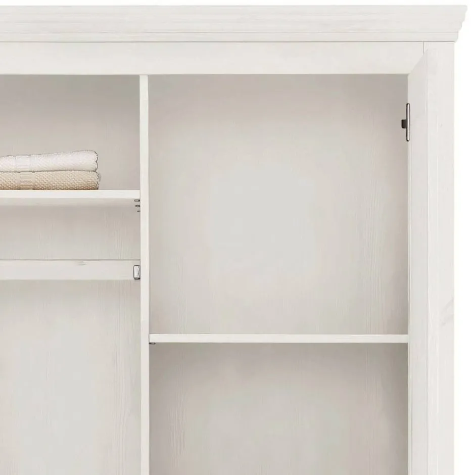 Pharao24 Kleiderschrank Massivholz Alejandro> Drehtürenschränke|Massivholz Kleiderschränke