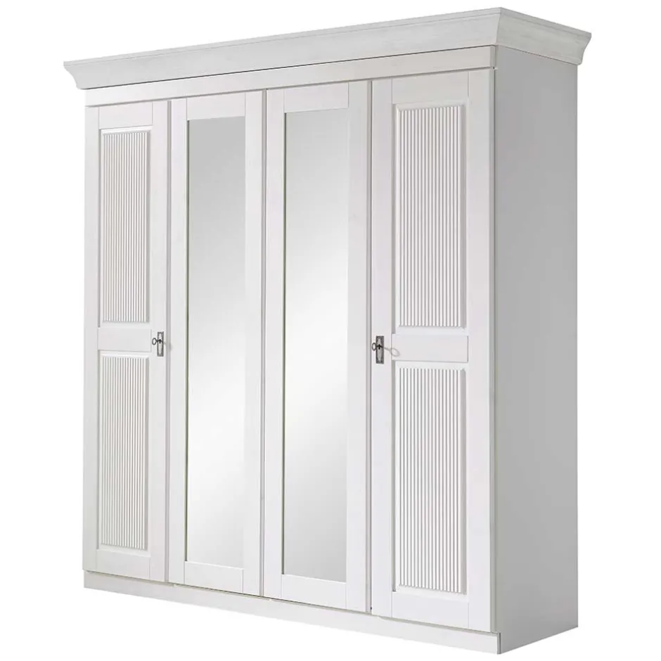 Massivholz Schränke|Kleiderschränke*Pharao24 Kleiderschrank Massivholz Vilatata