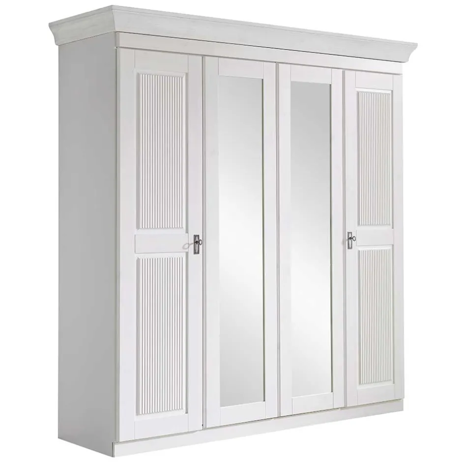 Massivholz Schränke|Kleiderschränke*Pharao24 Kleiderschrank Massivholz Vilatata