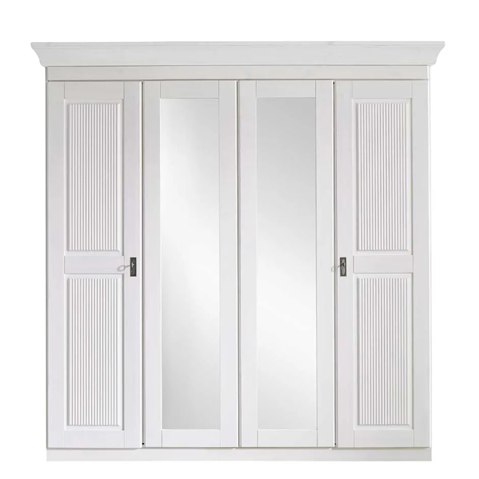 Massivholz Schränke|Kleiderschränke*Pharao24 Kleiderschrank Massivholz Vilatata