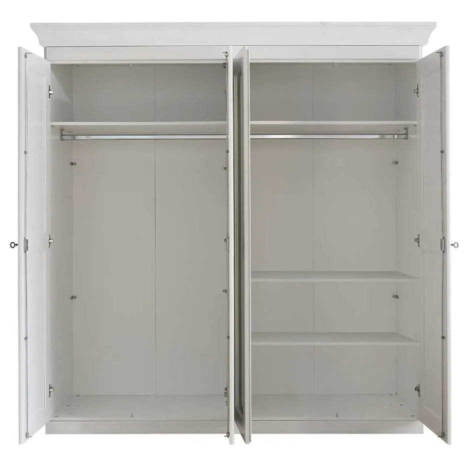 Massivholz Schränke|Kleiderschränke*Pharao24 Kleiderschrank Massivholz Vilatata
