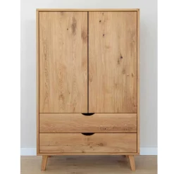 Massivholzmöbel|Wäscheschrank*Pharao24 Kleiderschrank Massivholz Arora