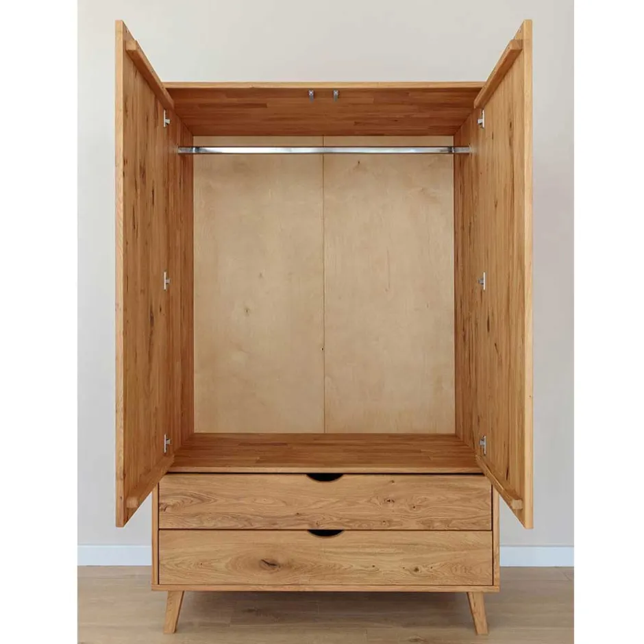 Massivholzmöbel|Wäscheschrank*Pharao24 Kleiderschrank Massivholz Arora