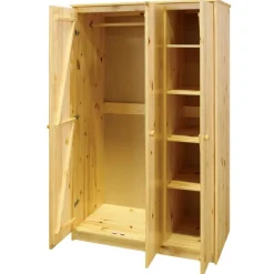 Drehtürenschränke|Massivholz Kleiderschränke*Pharao24 Kleiderschrank Massivholz Tine