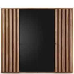 Massivholzmöbel|Drehtürenschränke*Pharao24 Kleiderschrank Massivholz Scotias