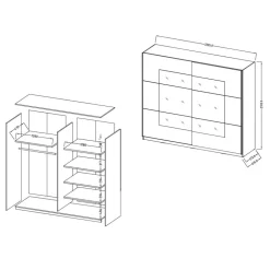 Pharao24 Kleiderschrank Mezzo><noscript><img width=