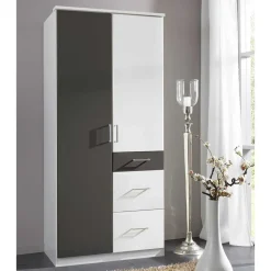 Jugendkleiderschrank|Drehtürenschränke*Pharao24 Kleiderschrank mit Schubladen Tolofoa