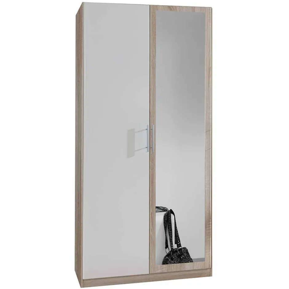 Jugendkleiderschrank*Pharao24 Kleiderschrank mit Spiegeltür Simeon