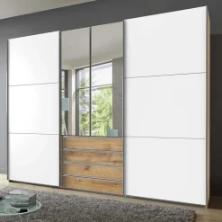 Pharao24 Kleiderschrank mit Spiegeltüren Gizmeal> Kleiderschränke|Schlafzimmerschränke