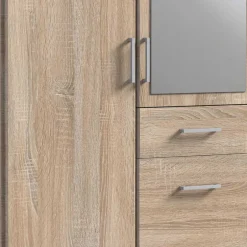 Jugendkleiderschrank|Drehtürenschränke*Pharao24 Kleiderschrank mit Spiegel Estella