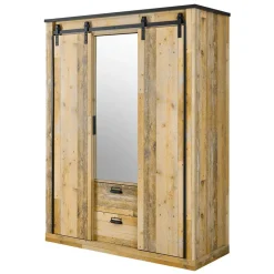 Pharao24 Kleiderschrank mit Spiegel Studiana> Kleiderschränke|Schlafzimmerschränke