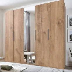 Pharao24 Kleiderschrank mit Spiegeltür Grenvana> Drehtürenschränke