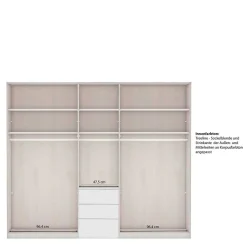 Drehtürenschränke*Pharao24 Kleiderschrank mit Spiegel Saconso