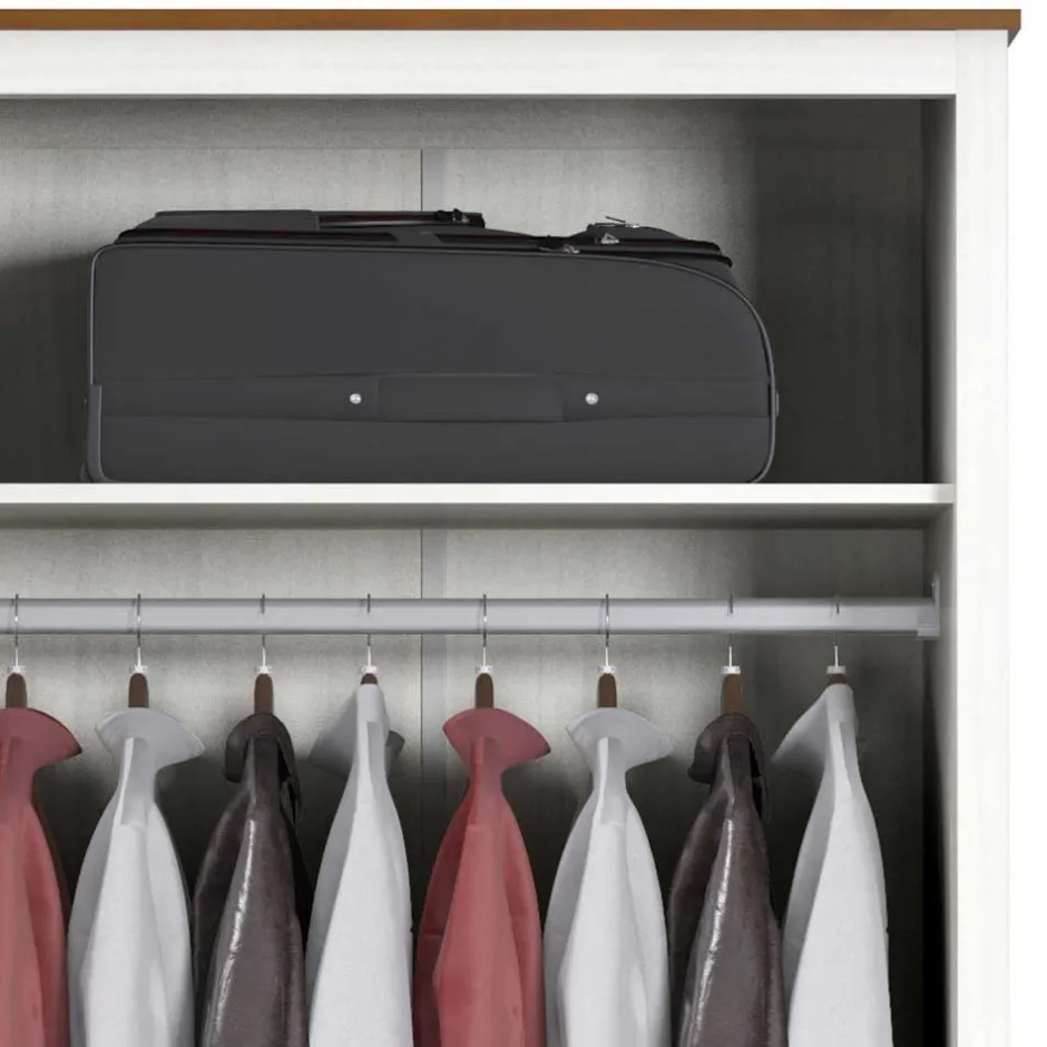 Drehtürenschränke|Massivholz Kleiderschränke*Pharao24 Kleiderschrank Nadeles