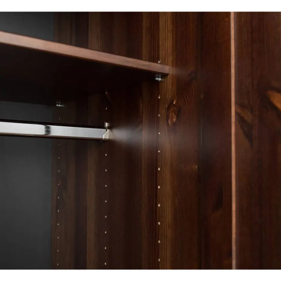 Pharao24 Kleiderschrank Phelix> Drehtürenschränke|Massivholz Kleiderschränke