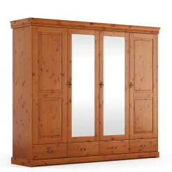 Massivholzmöbel|Drehtürenschränke*Pharao24 Kleiderschrank Rovert