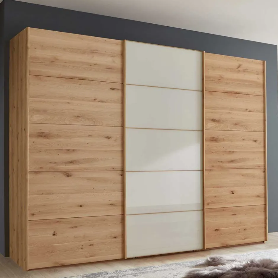 Pharao24 Kleiderschrank Schwebetüren Viramiru> Massivholz Kleiderschränke|Schiebetürenschränke